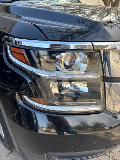 Headlight after professional restoration at Round Rock Detail Co. Round Rock